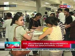 SSS, niluwagan ang requirements para sa educational loan