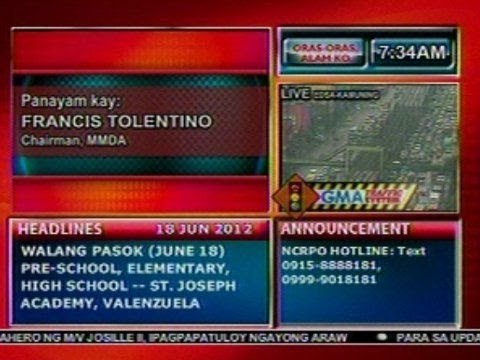 DB: Panayam ng 'DzBB' kay MMDA Chairman Atty. Francis Tolentino