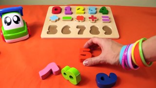 Children's Toys Videos- Baby Truck & the Jigsaw Puzzle - Learn Numbers 1-9 (игрушки видео)