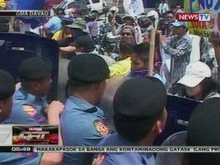 QRT: Pagbisita ni PNoy sa Davao, sinalubong ng kilos-protesta