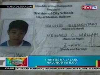 Download Video: BP: 7-anyos na lalaki sa Bulacan, nalunod sa ilog