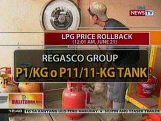 BT: LPG price rollback (June 21, 2012)