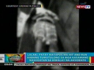 BP: Lalaki sa Pangasinan, patay nang ma-hit and run
