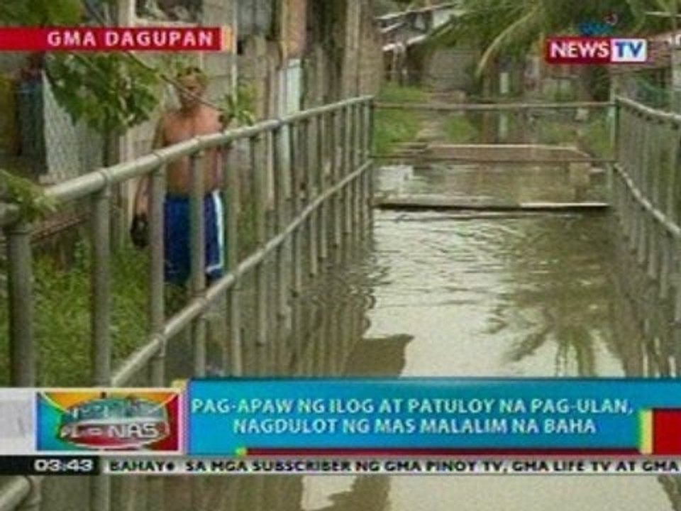 BP:  Pag-apaw ng ilog at patuloy na pag-ulan sa dagupan, nagdulot ng mas malalim na baha