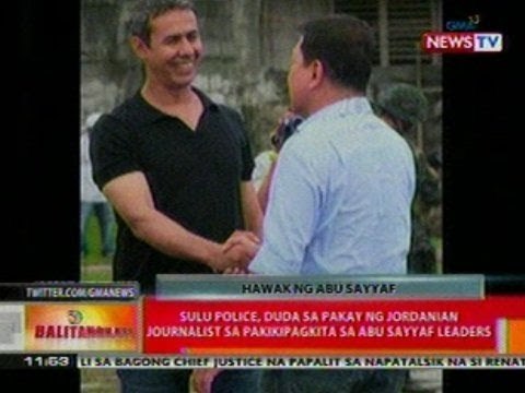 BT: Sulu police, duda sa pakay ng Jordanian journalist sa pakikipagkita sa Abu Sayyaf leaders