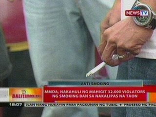 BT: MMDA, nakahuli ng mahigit 32k violators ng smoking ban sa nakalipas na taon