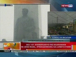 BT: Ika-151 anibersaryo ng kaarawan ni Jose Rizal, ipinagdiwang sa Luneta Park