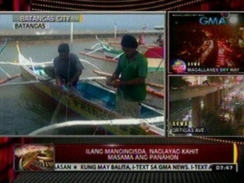 24 Oras: Ilang mangingisda, naglayag kahit masama ang panahon