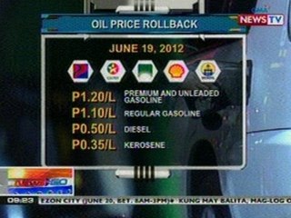 NTG: Panibagong oil price rollback, pinatupad ng mga oil firms