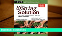 PDF [FREE] DOWNLOAD  The Sharing Solution: How to Save Money, Simplify Your Life   Build Community