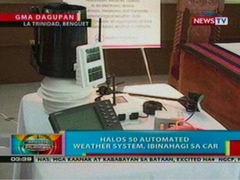 BP: Halos 50 automated weather system, ibinahagi sa CAR