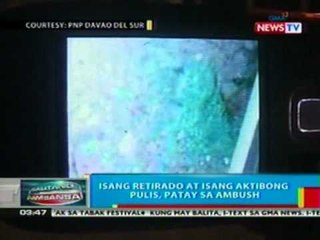 BP: Isang retirado at isang aktibong pulis, patay sa ambush