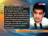 BT: Malacañang, nakikiisa sa pagdarasal para sa paggaling at pagbuti ng kondisyon ng Comedy King