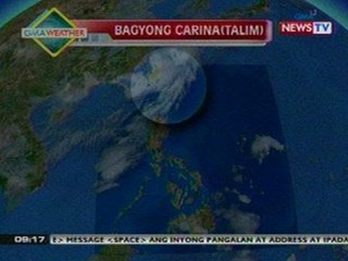 NTG: Bagyong Carina, nakalabas na ng PHL Area of Responsibility