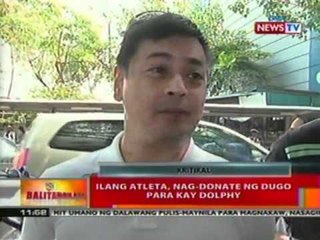 BT: Ilang atleta, nag-donate ng dugo para kay Dolphy