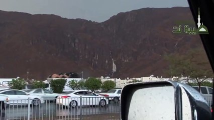 After Rain in Madinah Paradise Mountain Waterfall Ran Fro