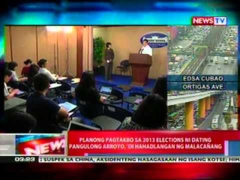 NTL: Planong pagtakbo sa 2013 elections ni dating Pangulong Arroyo, 'di hahadlangan ng Malacañang