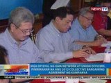 NTG: Mga opisyal ng GMA Network at Union officers, pinirmahan na ang 2012 CBA ng kumpanya