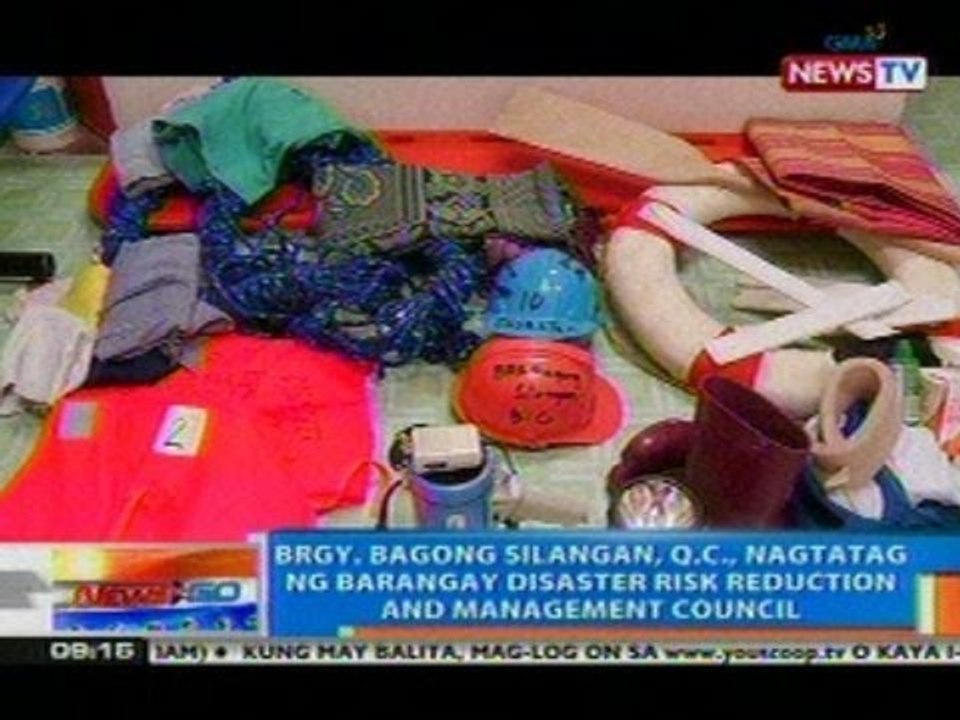 NTG: Brgy. Bagong Silangan, QC, nagtatag ng Barangay Disaster Risk Reduction and Management Council