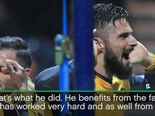 Giroud responded in the 'right way' - Wenger