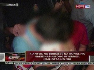 Скачать видео: QRT: 7-anyos na Burmese national na nakidnap nitong Biyernes, nailigtas ng NBI