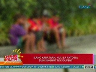 UB: Ilang kabataan sa EDSA-Cubao, huli sa akto na sumisinghot ng solvent