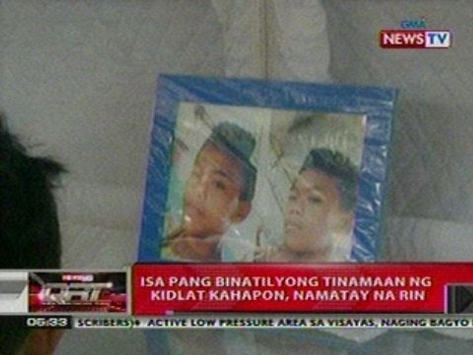 QRT: 1 pang binatilyong tinamaan ng kidlat kahapon sa San Mateo, Rizal, namatay na rin