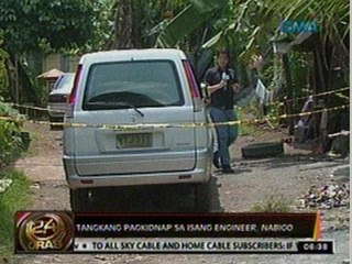 24 Oras: Tangkang pagkidnap sa isang engineer, nabigo