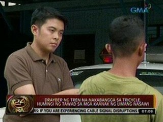 24 Oras: Drayber ng tren na nakabangga sa tricycle, humingi ng tawad sa mga kaanak ng 5 nasawi