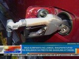 NTG: Oil firms, magpapatuapd ng rollback sa presyo ng gasolina at diesel