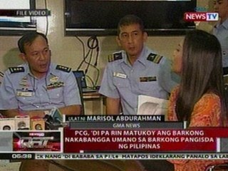 QRT: PCG, di pa rin matukoy ang barkong nakabangga sa barkong pangisda ng Pilipinas