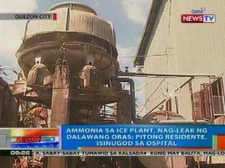 NTG: Ammonia sa ice plant sa QC, nag-leak ng 2 oras; 7 residente, isinugod sa ospital