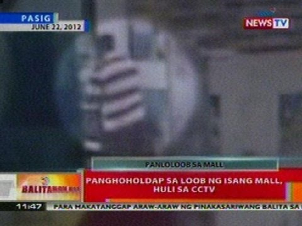 BT: Panghoholdap sa loob ng isang mall sa Pasig, huli sa cctv