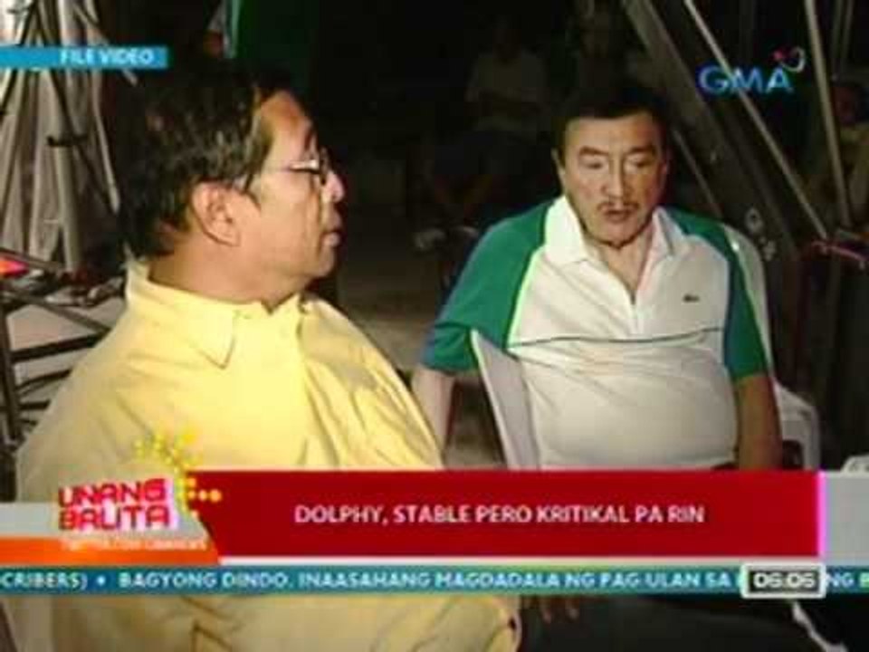 UB: Dolphy, stable pero kritikal pa rin