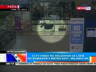 NTG: CCTV video ng holdapan sa loob ng Robinson's Metro East, inilabas na