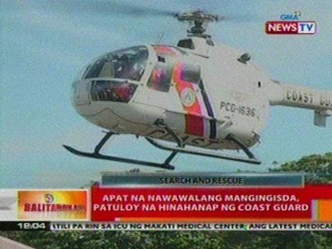 BT: 4 na nawawalang mangingisda sa La Union, patuloy na hinahanap ng Coast Guard