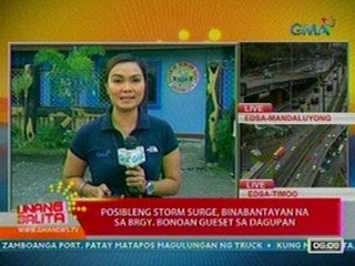 UB: Posibleng storm surge, binabantayan na sa Brgy. Bonoan Gueset sa Dagupan