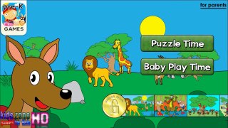 Animal Puzzles for Kids - Toddlers Learn Animals - Learning video for Kids