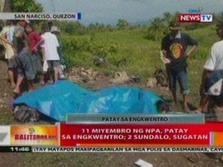 BT: 11 miyembro ng NPA, patay sa enkwentro sa Quezon