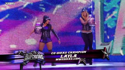 Kelly Kelly (w/ Natalya) vs. Layla (w/ Michelle McCool)