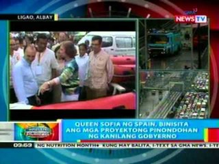 BP: Queen Sofia ng Spain, binisita ang mga proyektong pinondohan sa kanilang gobyerno