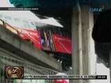 24 Oras: Pampasaherong bus, nawalan ng kontrol at muntik mahulog sa flyover sa Edsa-Ortigas