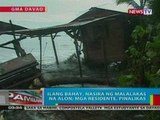 BP: Ilang bahay sa Davao, nasira ng malalakas na alon