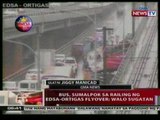 QRT: Bus. sumalpok sa railing ng flyover sa Edsa-Ortigas