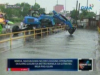 Saksi: MMDA, nagsagawa ng declogging operation sa ilang lugar sa Metro Manila