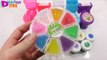 Kids Utube - Glitter Powder Glue Slime Water Balloons Syringe Learn Colors Toy Surprise Eggs