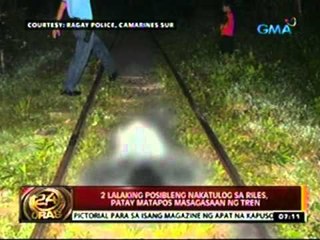 24oras: 2 lalaking posibleng nakatulog sa riles, patay matapos masagasaan ng tren
