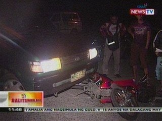 BT: Motorsiklo, binangga ang AUV sa may Commonwealth