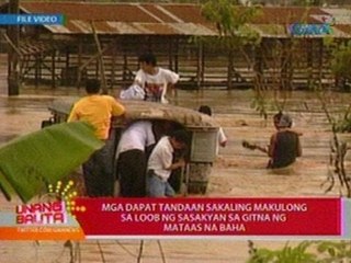 UB: Mga dapat tandaan sakaling makulong sa loob ng sasakyan sa gitna ng mataas na baha