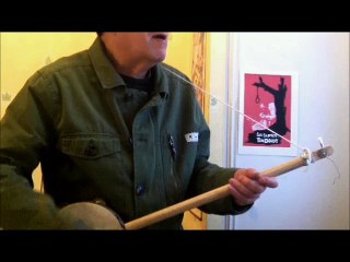 TOM DOOLEY on Homemade Electric One String  Banjo